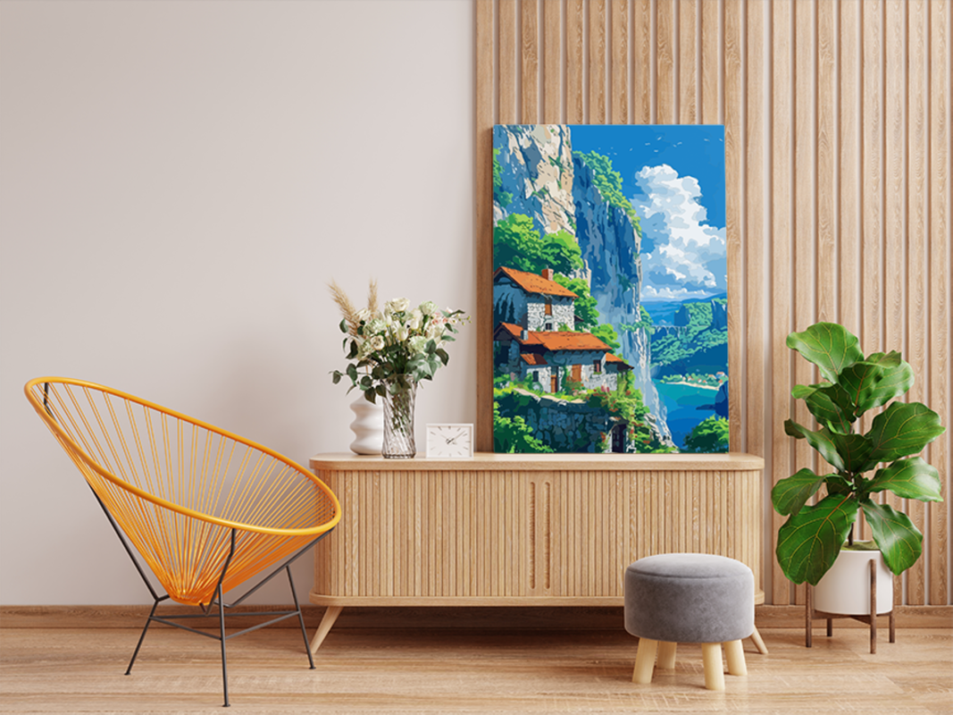 Cliffside Cottage Paint by Numbers Kit