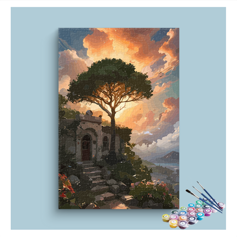 Sunset Sanctuary Paint by Numbers Kit