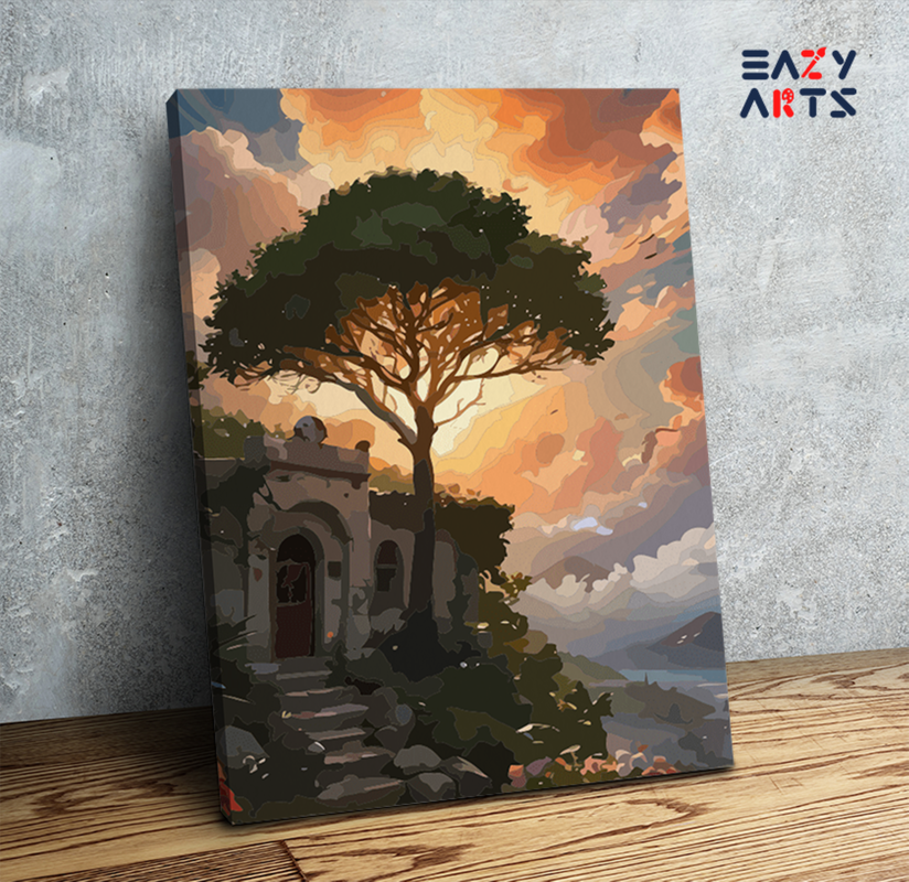 Sunset Sanctuary Paint by Numbers Kit