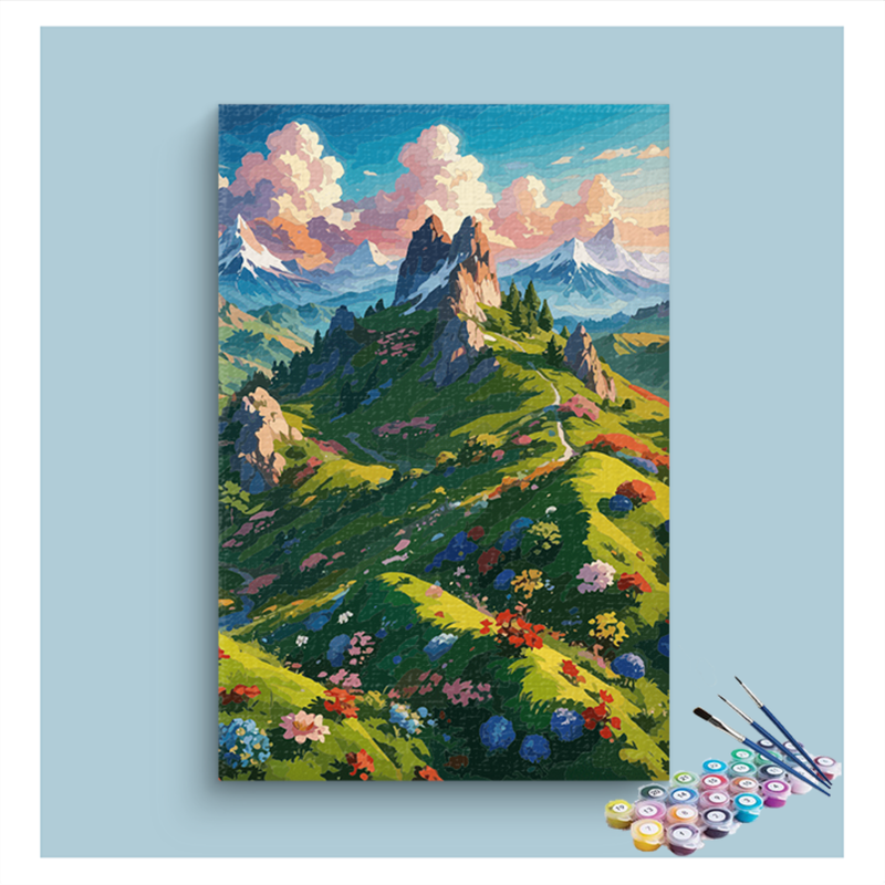 Mountain Blossom Paint by Numbers Kit