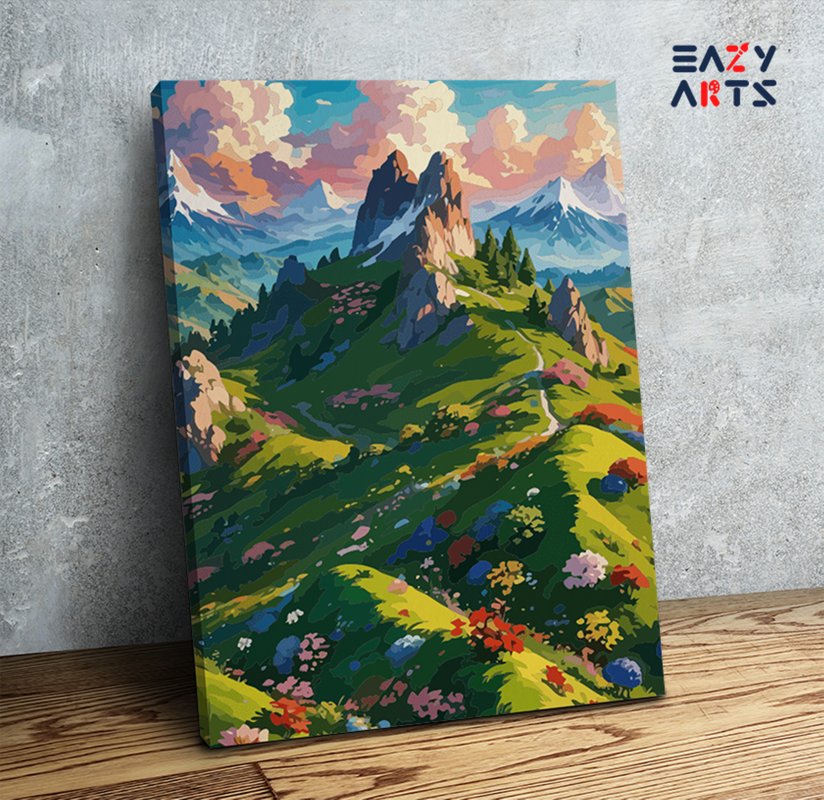 Mountain Blossom Paint by Numbers Kit