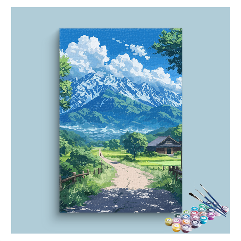 Countryside Path Paint by Numbers Ki