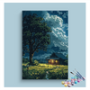 Eazy Arts Stormy Night Cabin Paint by Numbers Kit