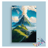 Eazy Arts Mountain Castle Retreat Paint by Numbers Kit