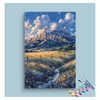 Eazy Arts Meadow Stream and Mountain Paint by Numbers Kit