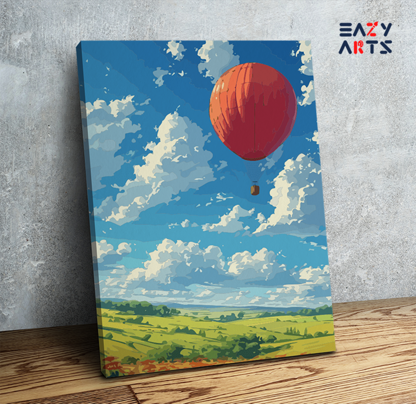 Hot Air Balloon Adventure Paint by Numbers Kit