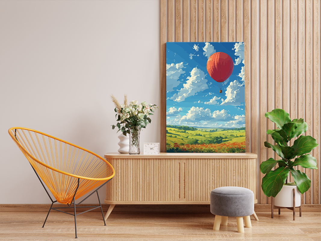 Hot Air Balloon Adventure Paint by Numbers Kit