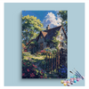 Eazy Arts Cozy Cottage Garden Paint by Numbers Kit