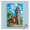 Eazy Arts Charming Clock Tower Paint by Numbers Kit
