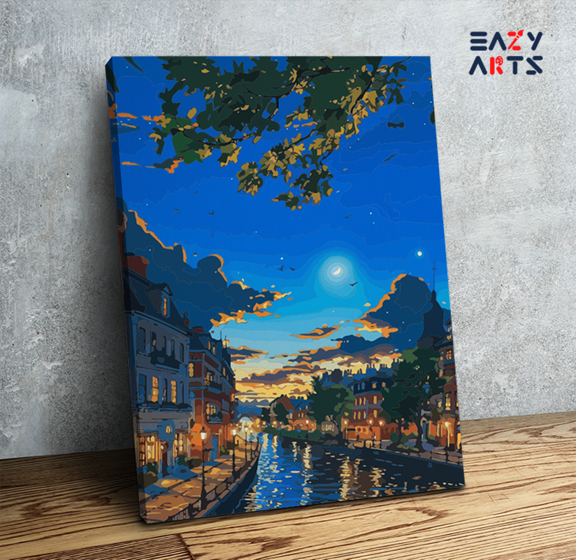 Twilight Riverfront Paint by Numbers Kit