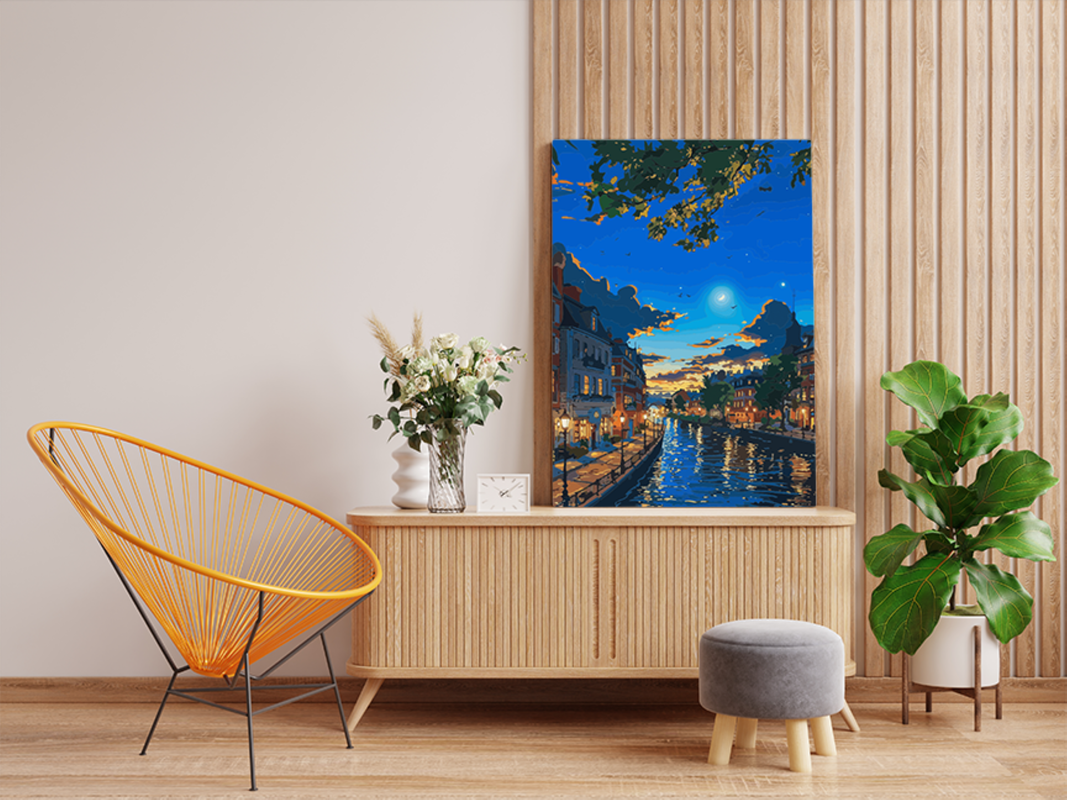 Twilight Riverfront Paint by Numbers Kit