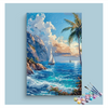 Eazy Arts Sailing Serenity: Ocean View Paint by Numbers Kit