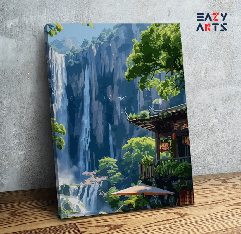 Waterfall Cafe Paint by Numbers Kit