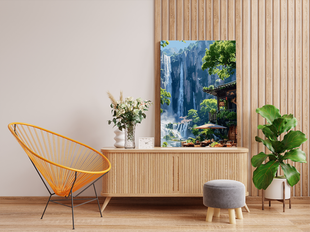 Waterfall Cafe Paint by Numbers Kit