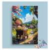 Eazy Arts Charming Village Blossom Paint by Numbers Kit