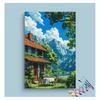 Eazy Arts Mountain Cottage Retreat Paint by Numbers Kit