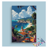 Eazy Arts Tropical Coastal Drive Paint by Numbers Kit