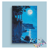 Eazy Arts Moonlit Coastal View Paint by Numbers Kit