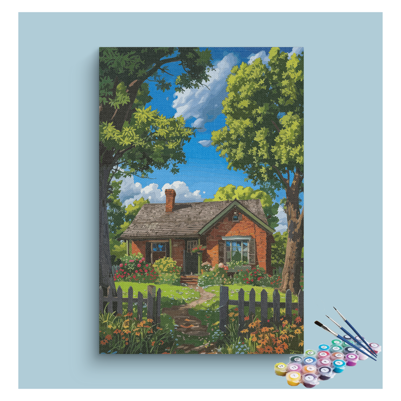 Charming Cottage Paint by Numbers Kit