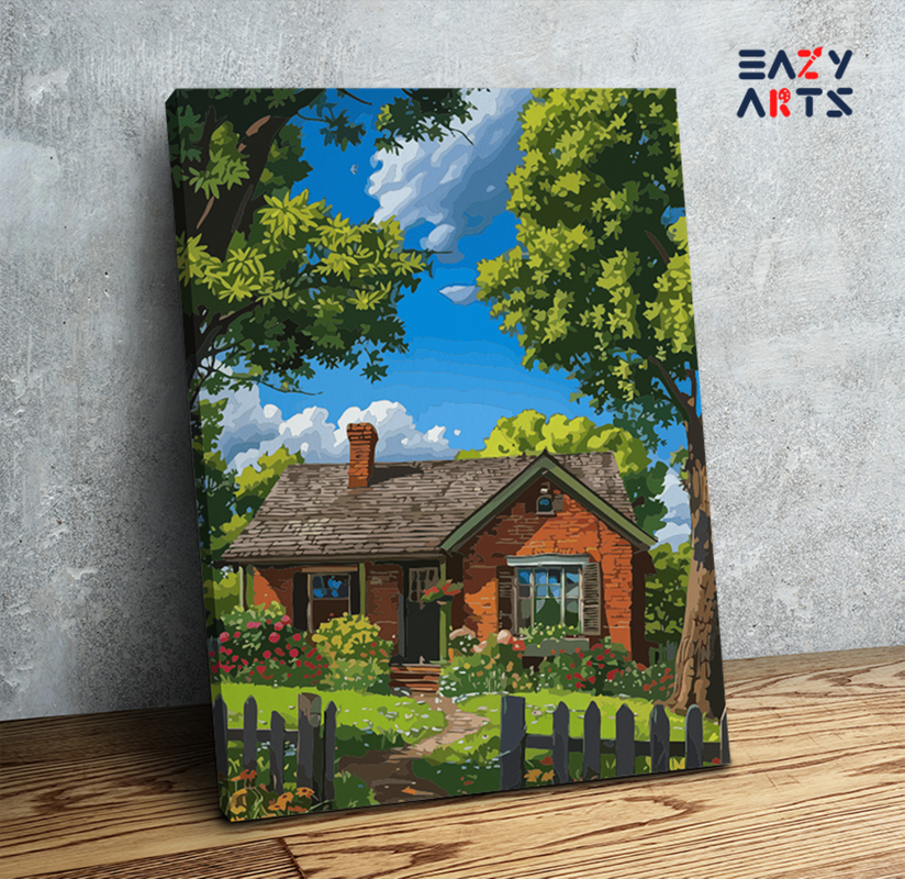 Charming Cottage Paint by Numbers Kit