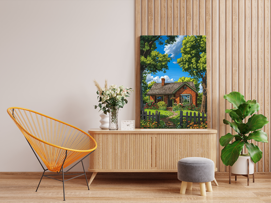 Charming Cottage Paint by Numbers Kit