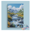 Eazy Arts Mountain Stream Serenity Paint by Numbers Kit