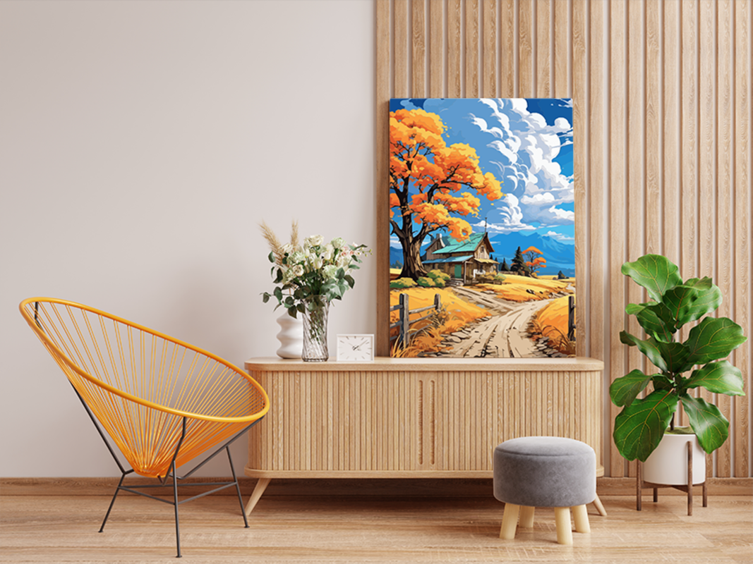 Autumn Farmhouse Retreat Paint by Numbers Kit