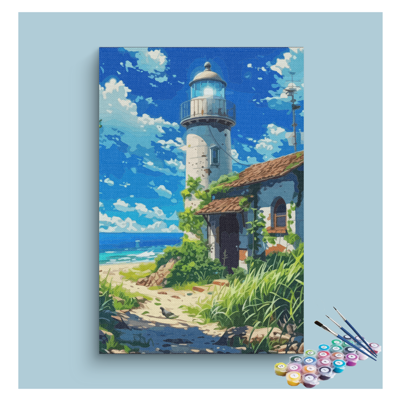 Coastal Lighthouse Escape Paint by Numbers Kit