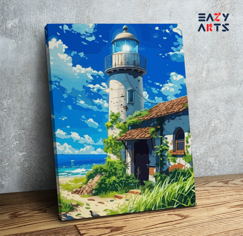 Coastal Lighthouse Escape Paint by Numbers Kit