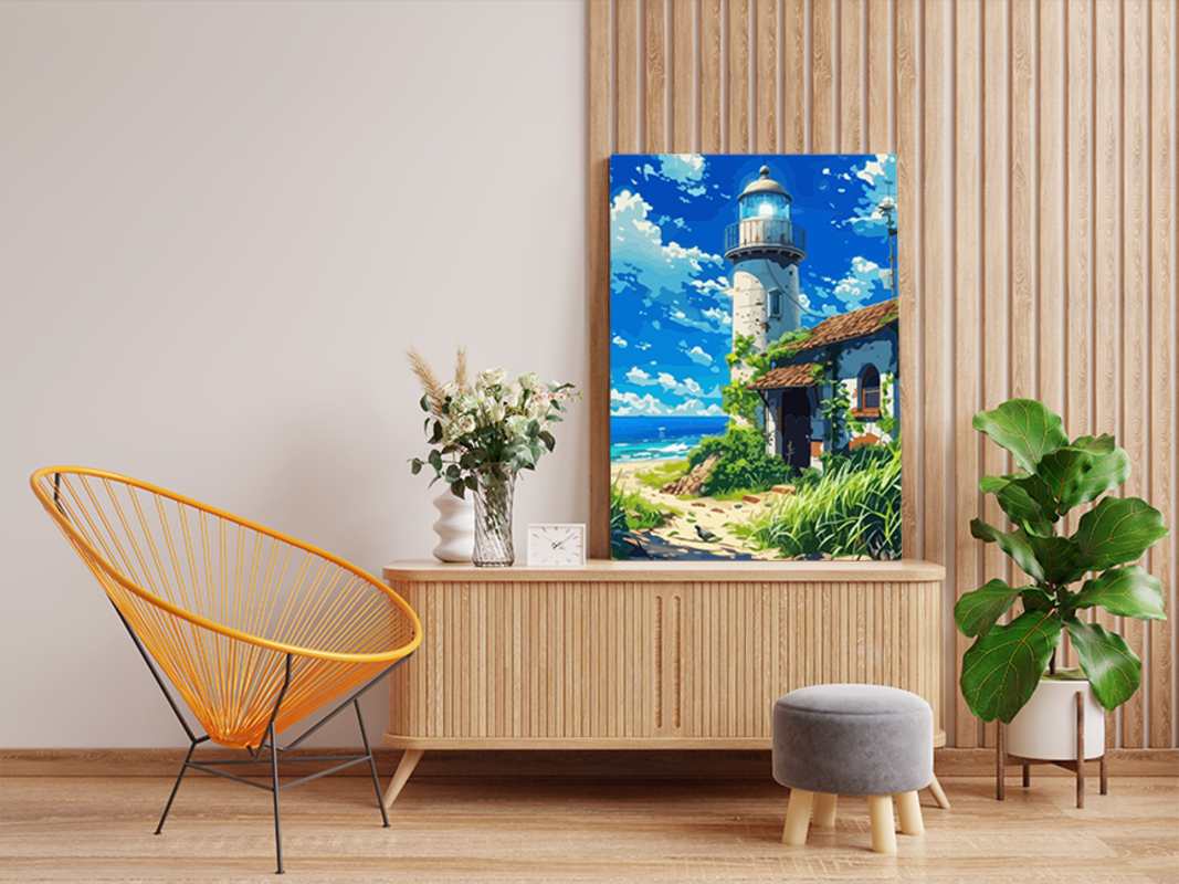 Coastal Lighthouse Escape Paint by Numbers Kit
