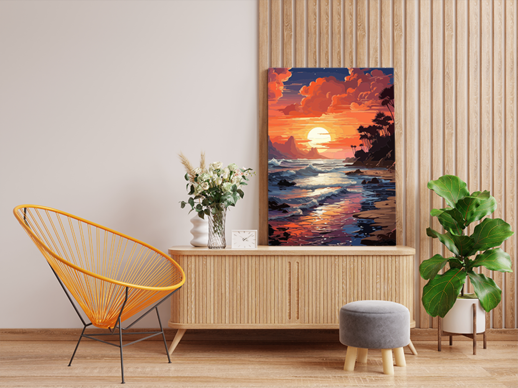 Sunset Paradise Paint by Numbers Kit