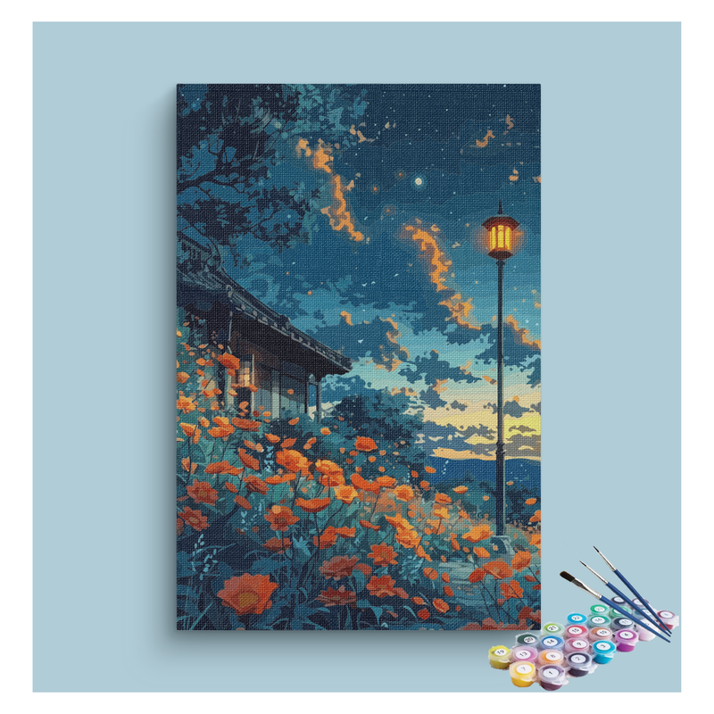 Twilight Garden Glow Paint by Numbers Kit