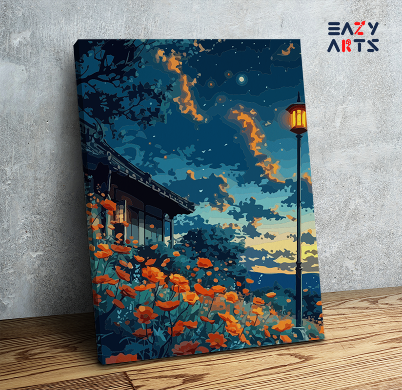 Twilight Garden Glow Paint by Numbers Kit