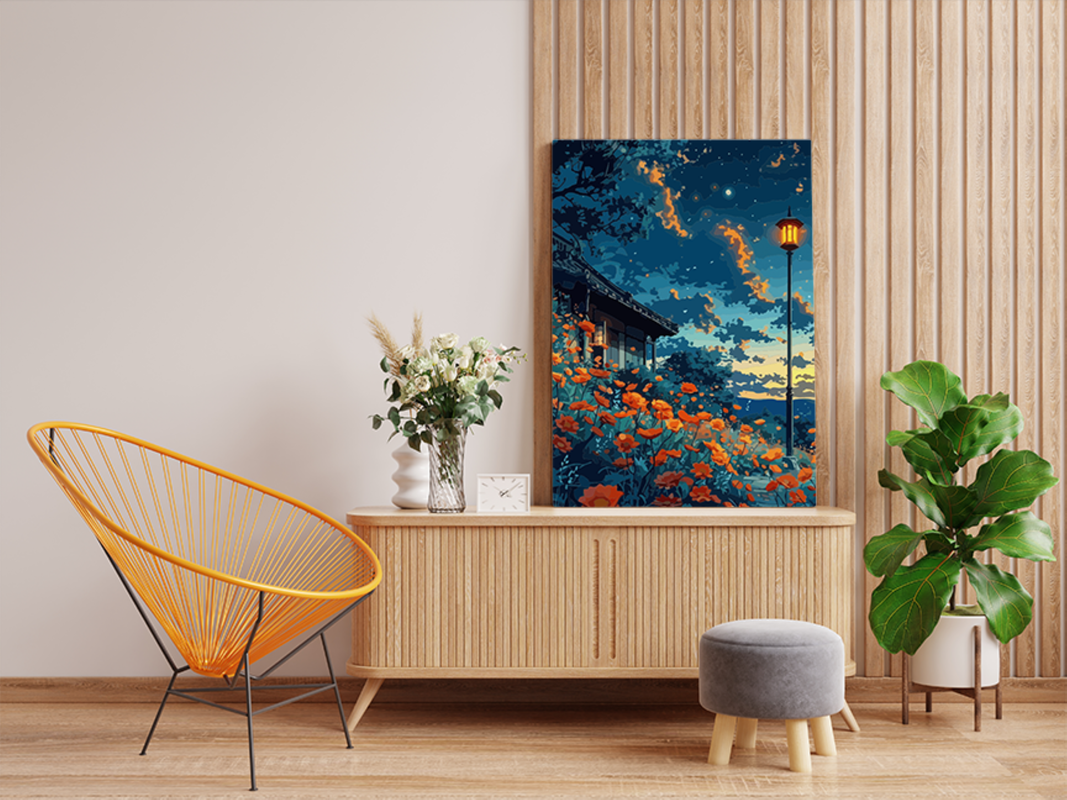 Twilight Garden Glow Paint by Numbers Kit