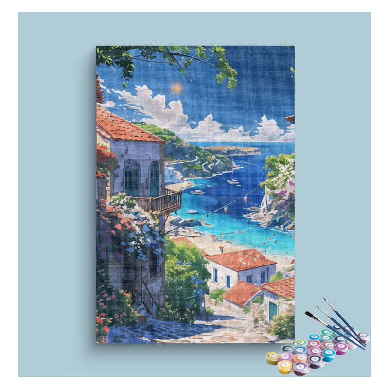 Mediterranean Paradise Paint by Numbers Kit