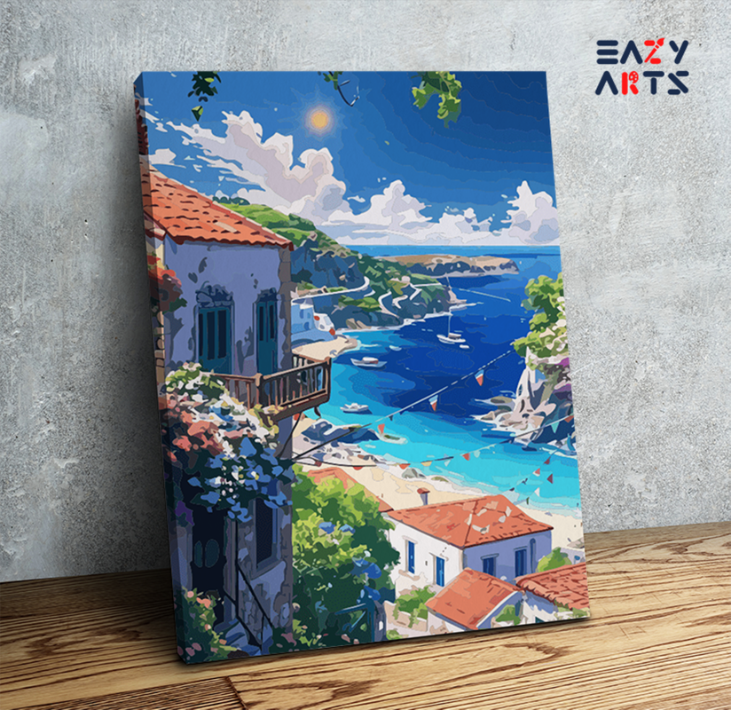 Mediterranean Paradise Paint by Numbers Kit