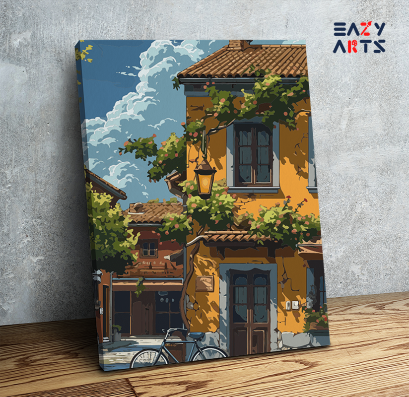 Charming Italian Street Paint by Numbers Kit