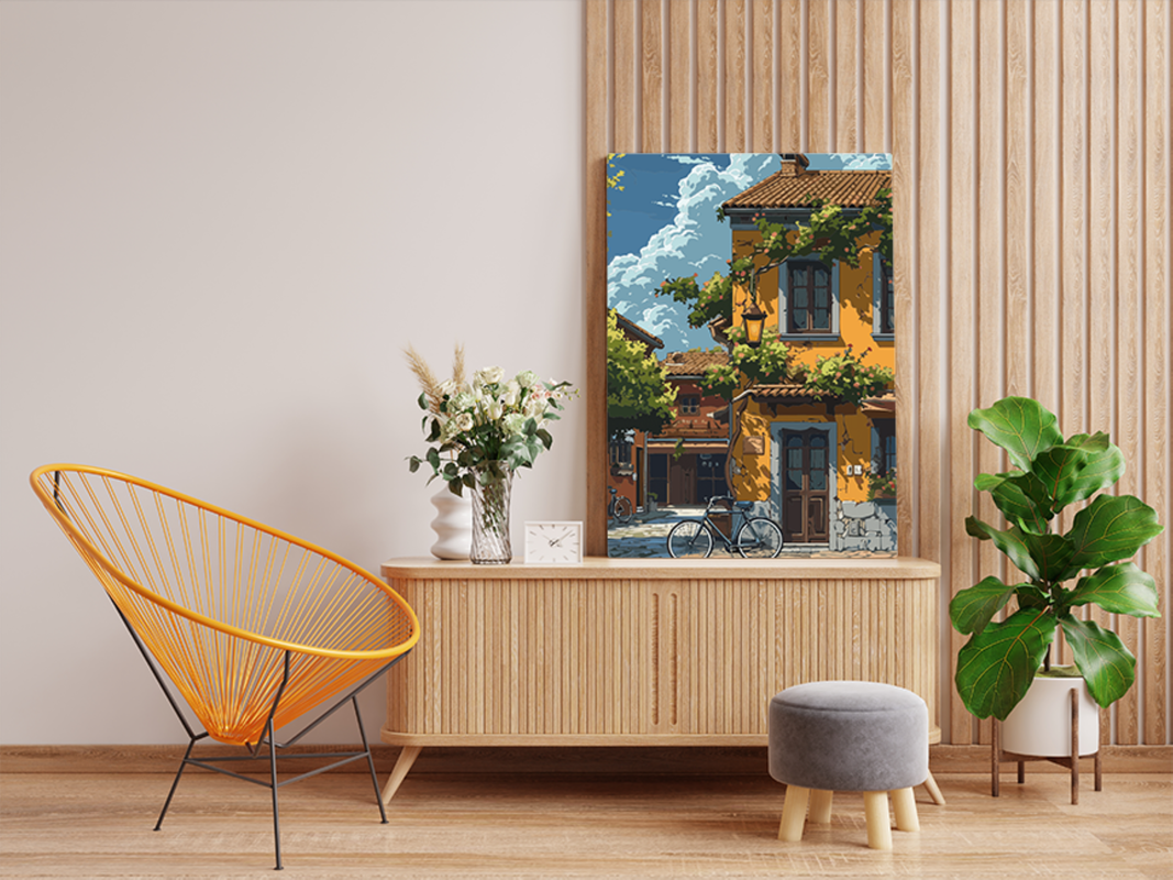 Charming Italian Street Paint by Numbers Kit