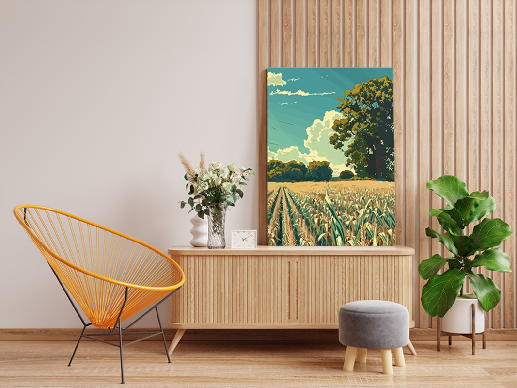 Golden Harvest Fields Paint by Numbers Kit