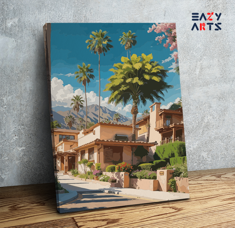 Palm Paradise Street Paint by Numbers Kit