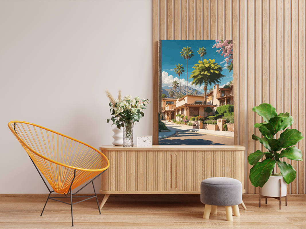 Palm Paradise Street Paint by Numbers Kit