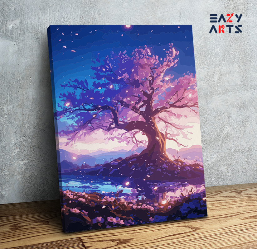 Mystical Blooming Tree Paint by Numbers Kit