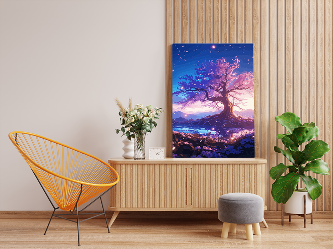 Mystical Blooming Tree Paint by Numbers Kit