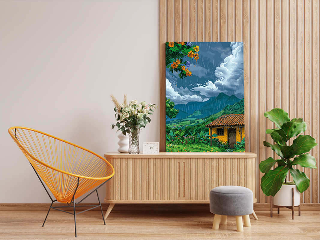 Rainy Day Retreat Paint by Numbers Kit