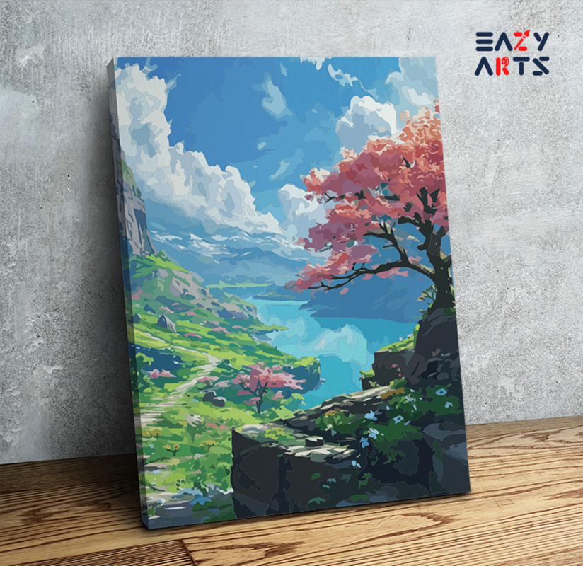 Blossom Valley Serenity Paint by Numbers Kit