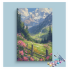 Eazy Arts Alpine Meadow Blossoms Paint by Numbers Kit