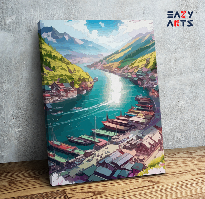 Riverside Haven Paint by Numbers Kit