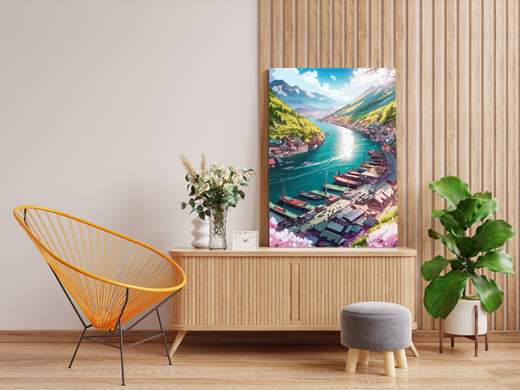 Riverside Haven Paint by Numbers Kit