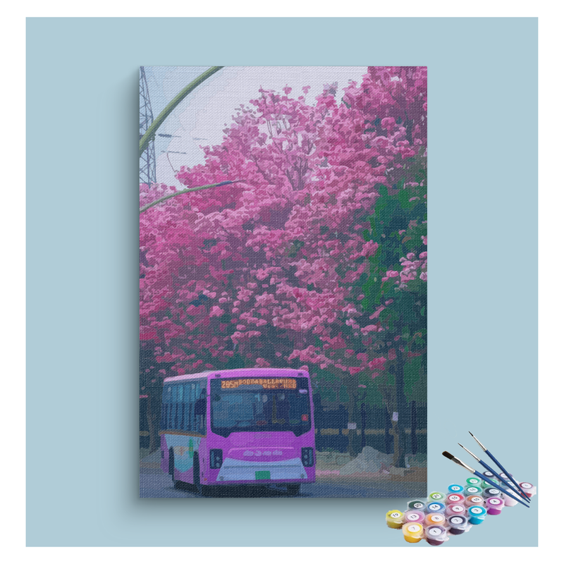 Bangalore Blossom Street Paint by Numbers Kit