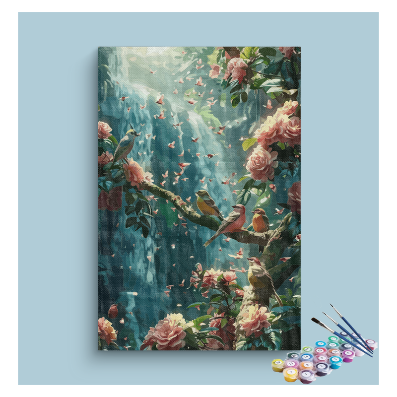 Enchanted Forest Birds Paint by Numbers Kit